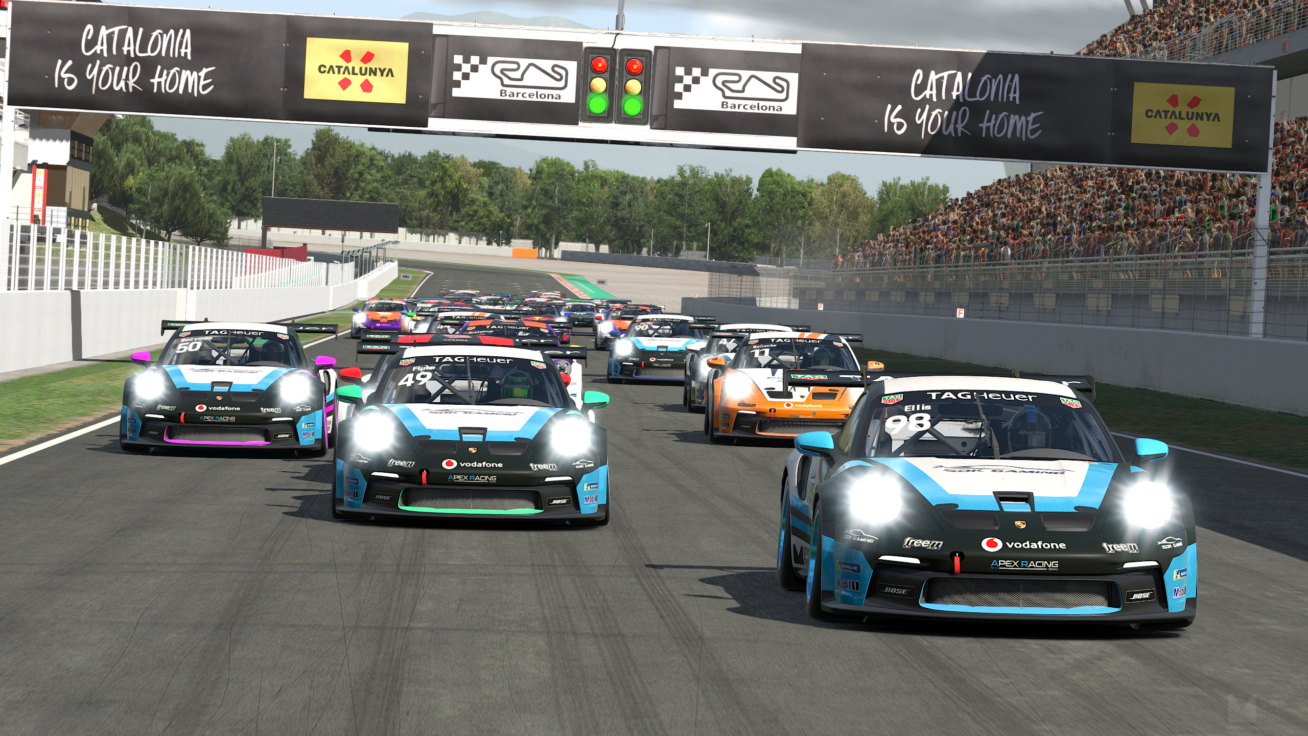 Kevin Ellis Jr wins Round 2 of the 2022 Porsche TAG Heuer eSports Supercup on iRacing #pesc